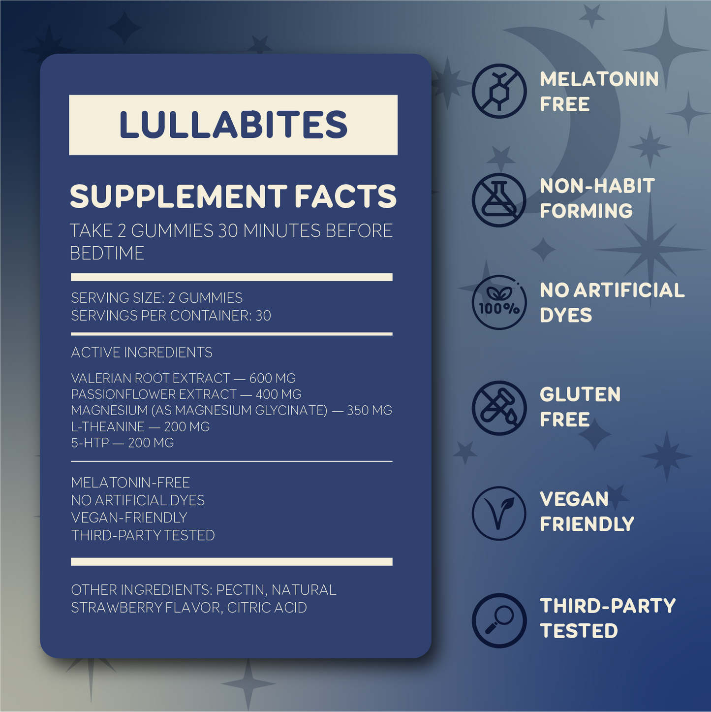 LullaBites™ Melatonin-Free Sleep Gummies