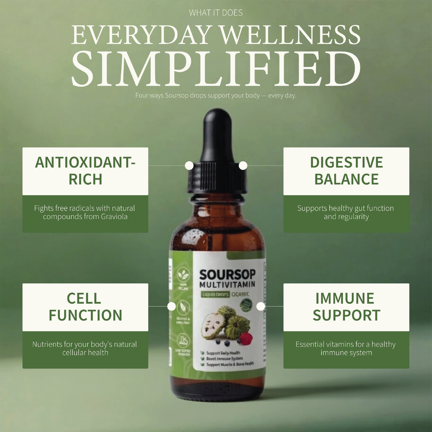 WellReset / Soursop Reset / Daily Multivitamin Drops